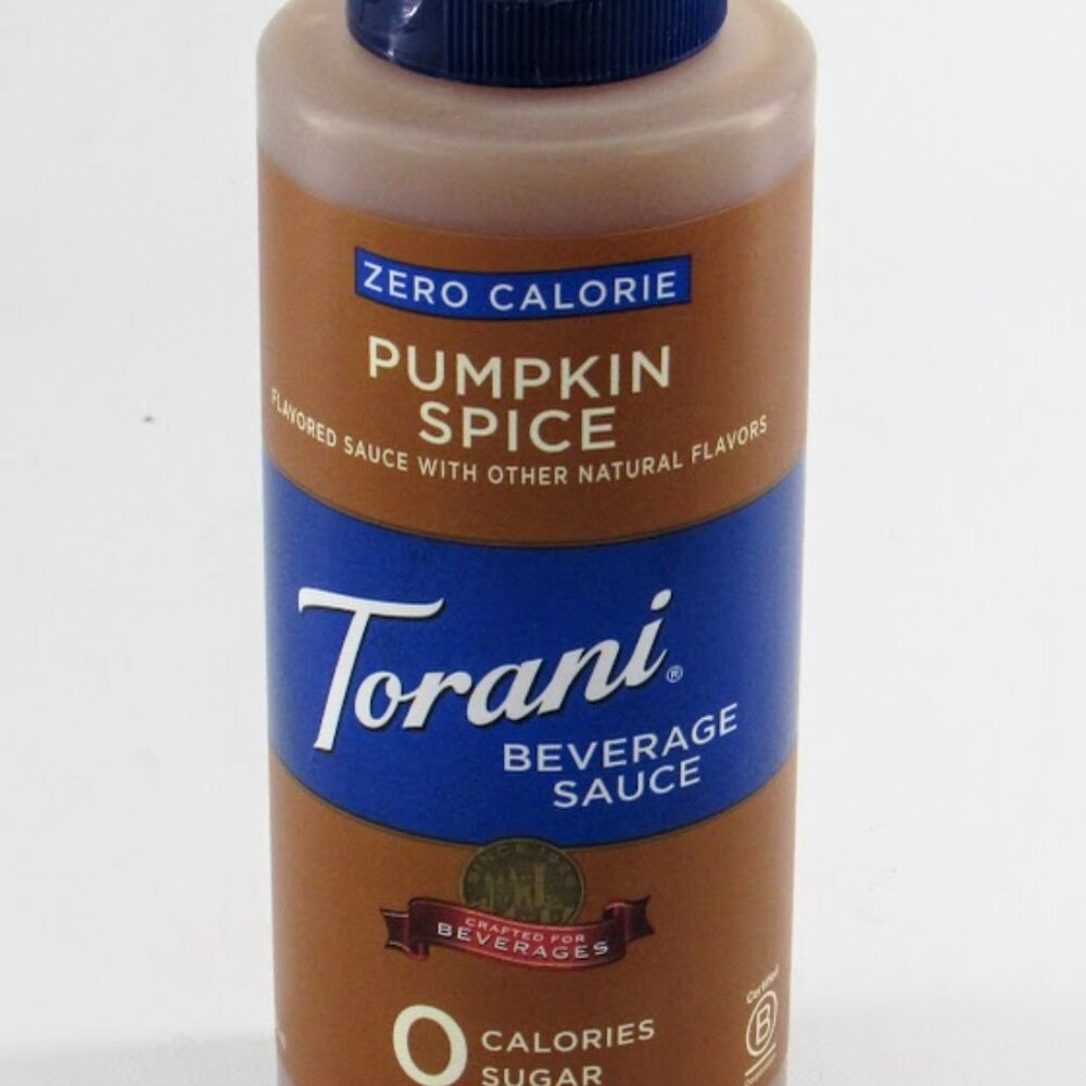 Torani Pumpkin Spice Beverage Sauce Gluten Free Zero Sugar 12.8 oz New Sealed